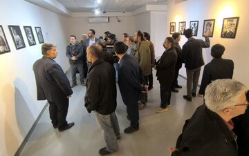 نمایشگاه آثار اساتید هنرهای تجسمی کرمانشاه افتتاح شد