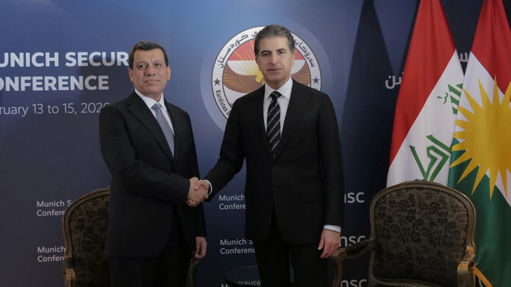 نێچیرڤان بارزانی و مەزڵووم عەبدی لە میونشن کۆ بوونەوە