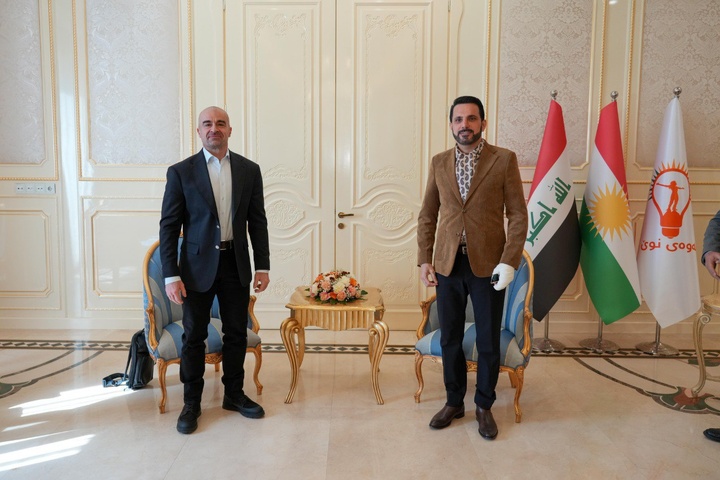 دیدار و گفتگوی بافل طالبانی و شاسوار عبدالواحد در سلیمانیه