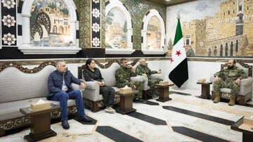 دیدار فرماندهان SDF و وزارت دفاع دولت موقت سوریه در دمشق