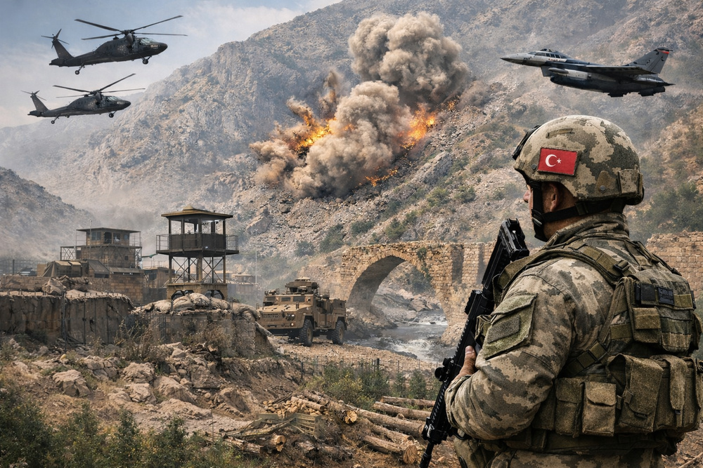 ادامه ساخت پایگاه‌های نظامی ترکیه در اقلیم کردستان با وجود روند صلح با PKK