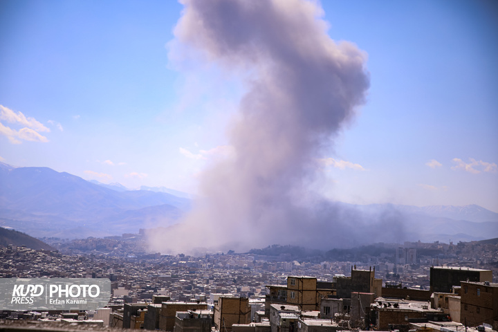حملات هوایی علیه مناطقی در سنندج/عکاس: عرفان کرمی
