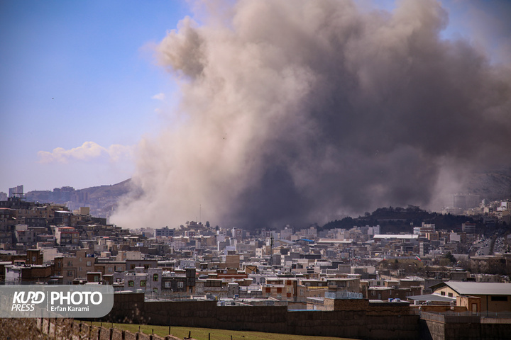 حملات هوایی علیه مناطقی در سنندج/عکاس: عرفان کرمی
