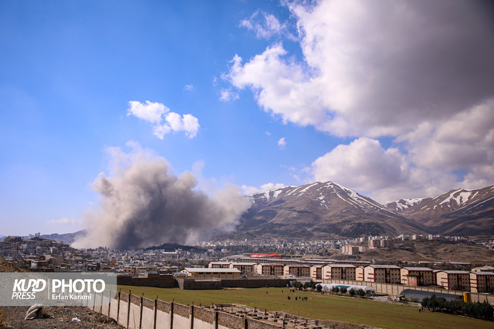 حملات هوایی علیه مناطقی در سنندج/عکاس: عرفان کرمی