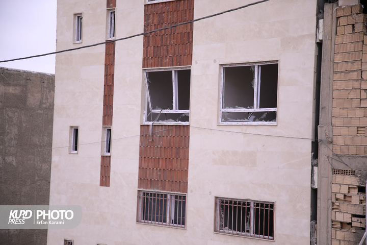 تخریب مناطق مسکونی سنندج در پی حملات هوایی آمریکایی-اسرائیلی/عکاس: عرفان کرمی