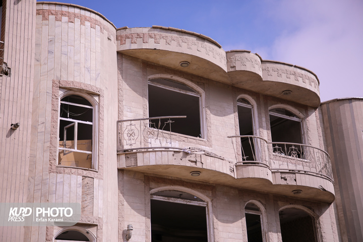 تخریب مناطق مسکونی سنندج در پی حملات هوایی آمریکایی-اسرائیلی/عکاس: عرفان کرمی