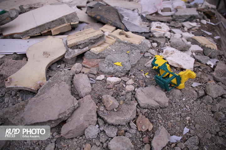 تخریب مناطق مسکونی سنندج در پی حملات هوایی آمریکایی-اسرائیلی/عکاس: عرفان کرمی