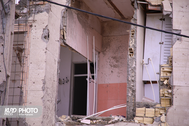 تخریب مناطق مسکونی سنندج در پی حملات هوایی آمریکایی-اسرائیلی/عکاس: عرفان کرمی