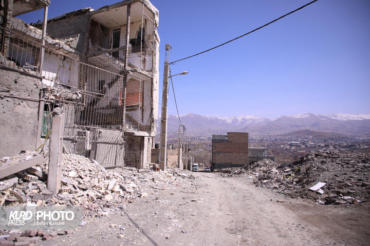 تخریب مناطق مسکونی سنندج در پی حملات هوایی آمریکایی-اسرائیلی/عکاس: عرفان کرمی