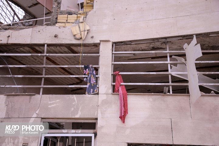 تخریب مناطق مسکونی سنندج در پی حملات هوایی آمریکایی-اسرائیلی/عکاس: عرفان کرمی