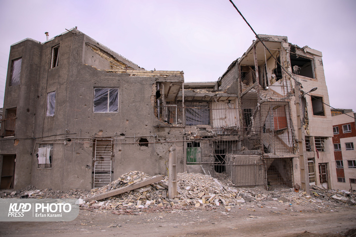 تخریب مناطق مسکونی سنندج در پی حملات هوایی آمریکایی-اسرائیلی/عکاس: عرفان کرمی