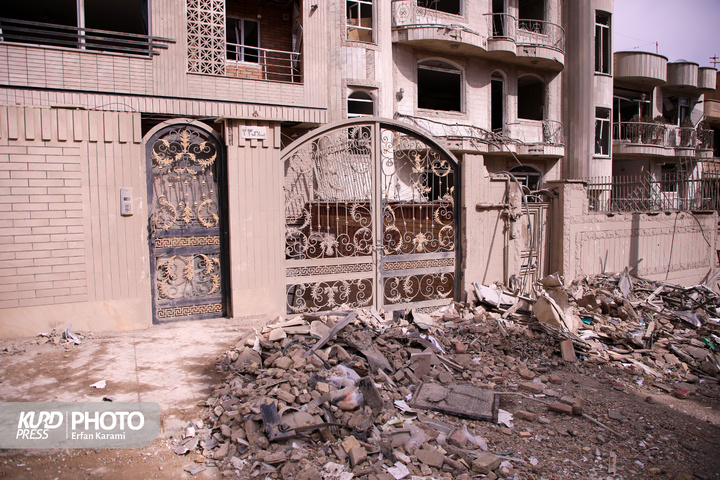 تخریب مناطق مسکونی سنندج در پی حملات هوایی آمریکایی-اسرائیلی/عکاس: عرفان کرمی