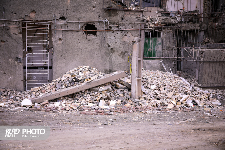 تخریب مناطق مسکونی سنندج در پی حملات هوایی آمریکایی-اسرائیلی/عکاس: عرفان کرمی