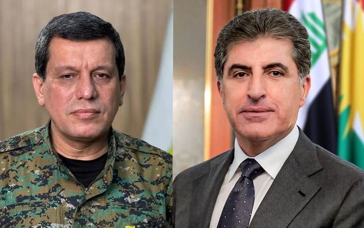 مظلوم عبدی هدف قرار گرفتن خانه نچیروان بارزانی را محکوم کرد