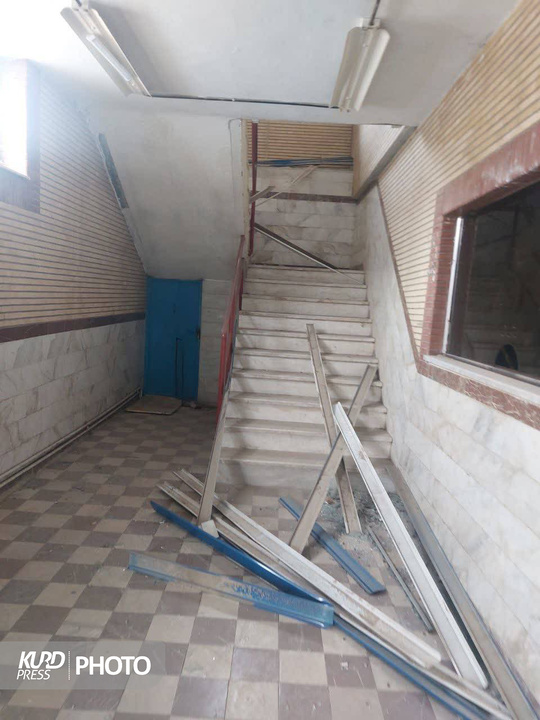 آثار حملات دشمن آمریکایی_صهیونیستی به اماکن ورزشی استان کردستان