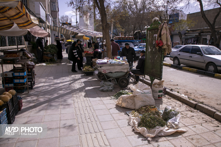بازار گیاهان خوراکی و دارویی فصل بهار در سنندج / عکاس : عرفان کرمی