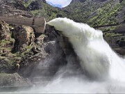 سد داریان پس از ۷ سال، سرریز کرد