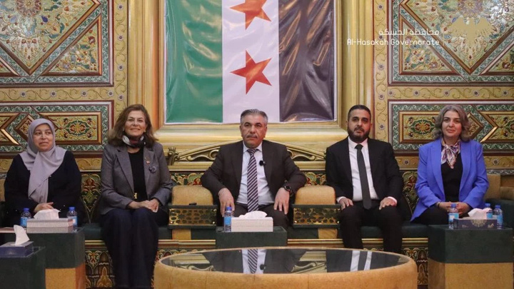 دیدار استاندار حسکه با وزیر کار و امور اجتماعی دولت موقت سوریه