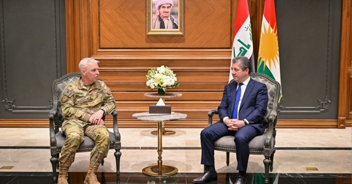 Conversation between Masruor Barzani and the commander of the United Forces in