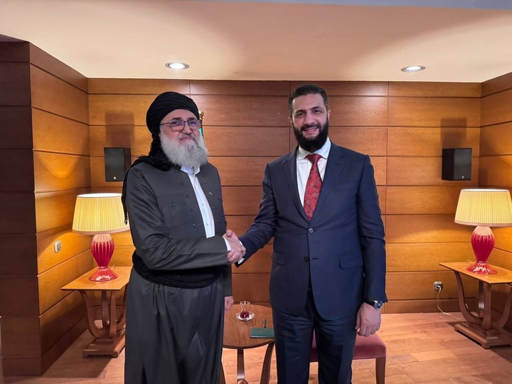 دیدار احمد الشرع و دبیرکل جنبش اسلامی کردستان در حاشیه نشست آنتالیا