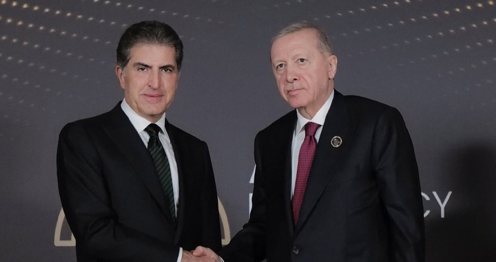 Barzani and Erdogan meeting in Antalya