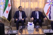 The delegation of the Syrian interim government met with political parties and organizations in Qamishlo