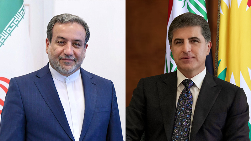 عێراقچی و بارزانی پەیوەندیەکی تەلەفۆنییان ئەنجام دا