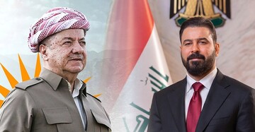 تماس تلفنی مسعود بارزانی با الزیدی