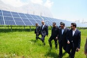 نیروگاه خورشیدی ۶ مگاواتی بیستون در کرمانشاه افتتاح شد