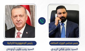 دعوت اردوغان از الزیدی برای سفر به ترکیه