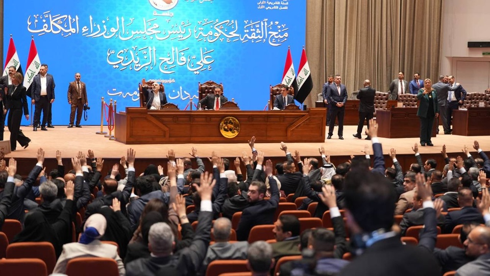 14 cabinet ministers Zaidi received a vote of confidence from the Iraqi parliament