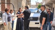 بازدید الهام احمد از محله شیخ‌مقصود حلب