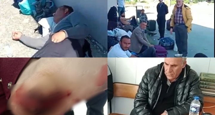 The beating of Iranian workers in Riza; They just wanted their wages