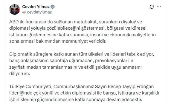 معاون رئیسجمهور ترکیه: توافق ایران و آمریکا نشانه امکان حل و فصل اختلافات از مسیر دیپلماسی است