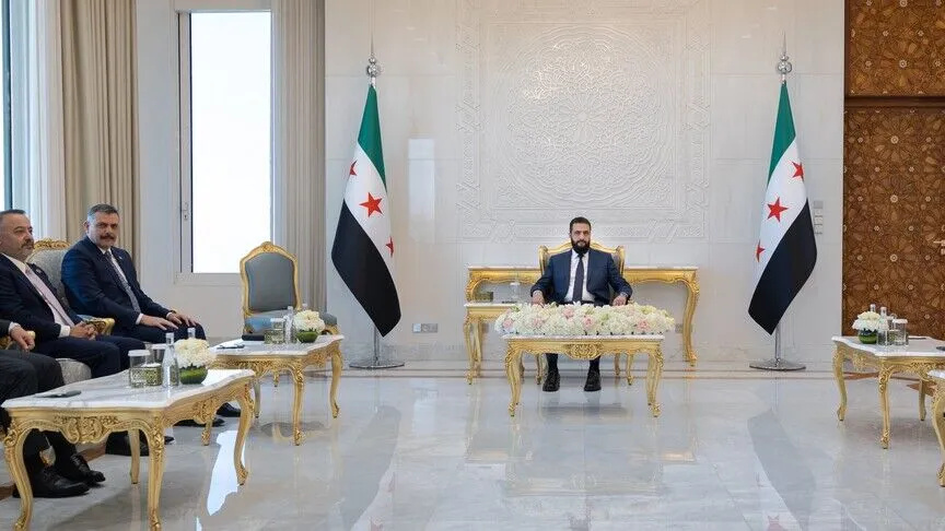 Ahmad al-Shara' Meets Turkish Interior Minister in Damascus; Emphasis Placed on Security Cooperation Between the Two Countries