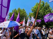 تجمع اعتراضی مسیحیان دهوک در اعتراض به تصرف اراضی و املاکشان