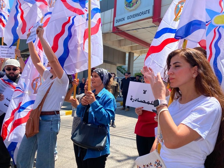 Dohuk Christians Stage Protest Against Seizure of Their Lands and Properties