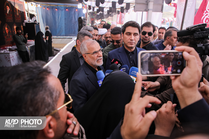 بازدید رئیس ستاد مرکزی اربعین از مرز بین‌المللی باشماق مریوان / عکاس: عرفان کرمی