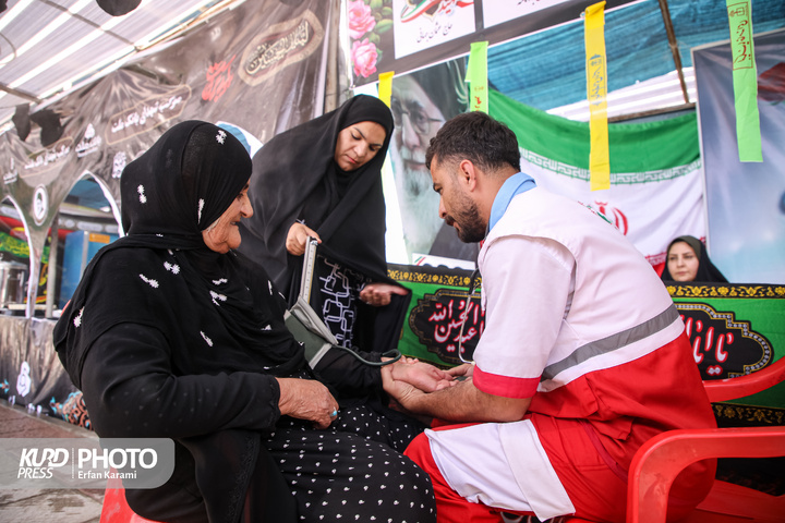 بازدید رئیس ستاد مرکزی اربعین از مرز بین‌المللی باشماق مریوان / عکاس: عرفان کرمی