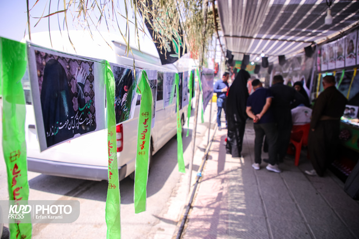 بازدید رئیس ستاد مرکزی اربعین از مرز بین‌المللی باشماق مریوان / عکاس: عرفان کرمی
