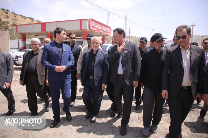 بازدید رئیس ستاد مرکزی اربعین از مرز بین‌المللی باشماق مریوان / عکاس: عرفان کرمی