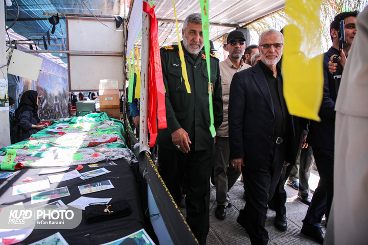 بازدید رئیس ستاد مرکزی اربعین از مرز بین‌المللی باشماق مریوان / عکاس: عرفان کرمی