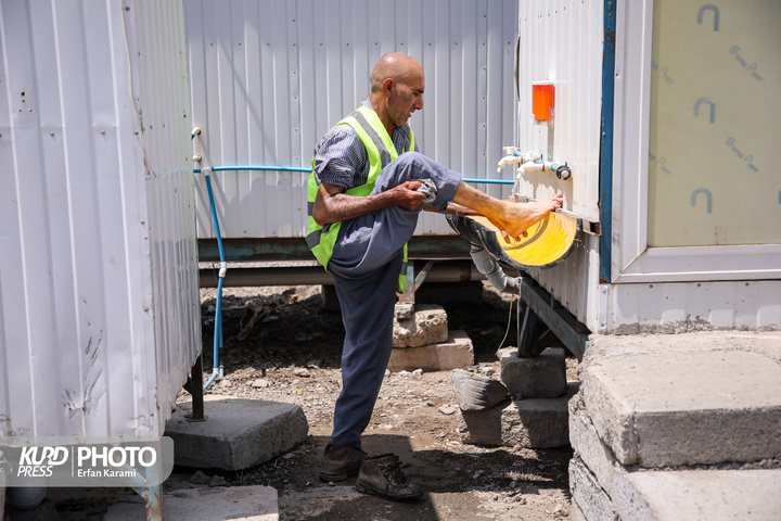 بازدید رئیس ستاد مرکزی اربعین از مرز بین‌المللی باشماق مریوان / عکاس: عرفان کرمی