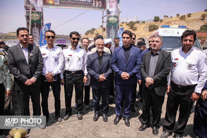 بازدید رئیس ستاد مرکزی اربعین از مرز بین‌المللی باشماق مریوان / عکاس: عرفان کرمی