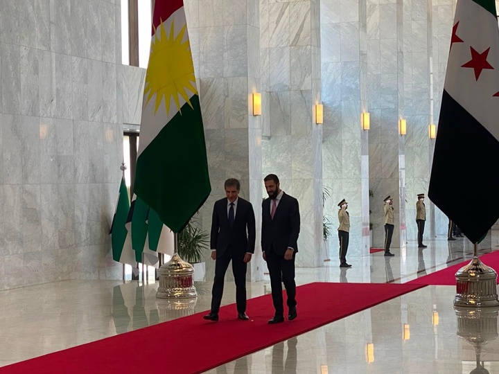 دیدار الشرع، نچیروان بارزانی و مظلوم کوبانی برای بررسی مسائل کردها