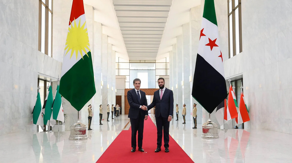 What message did Damascus send to the Kurds by welcoming Nechirvan Barzani?
