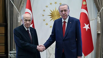 دیدار اردوغان و باغچه‌لی پیش از نشست شورای امنیت ملی ترکیه