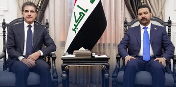 الزیدی در دیدار با بارزانی: پرونده‌های معلق بر اساس قانون اساسی حل خواهد شد