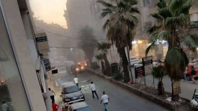 Explosion in a passenger bus in Jaramana; two killed and 13 injured Film