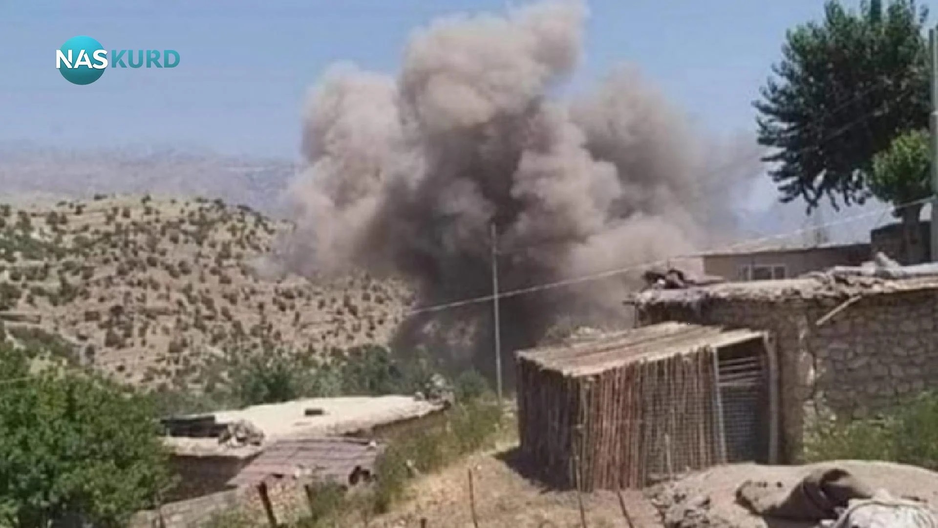 استان دهوک اقلیم کردستان بار دیگر هدف حمله ترکیه قرار گرفت